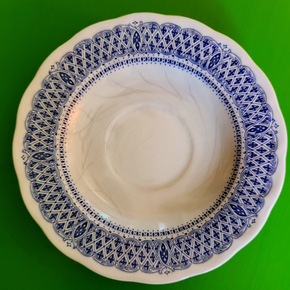 6" Vintage Kingstone by Nikko Saucer "Heavenly Blue "